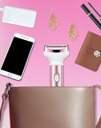 Wet & Dry Electric Razor for Women Body Razors 4-in-1 Facial Hair Remover Electric Shaver and Facial Hair Remover Painless Ladies Body Razors for Nose Face Body Leg Bikini Arm Hair