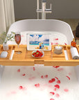 Artmalle bathtub caddy tray for