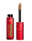 L'Oreal Paris Infallible Skin Ink 2-in-1 Foundation Concealer Hybrid Face Makeup, up to 48HR Transfer-Resistant with Buildable Light to Full Coverage, 375 Tan Warm