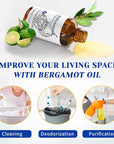 HIQILI Bergamot Essential Oil for Diffuser, Skin, Hair, DIY, 100% Pure & Natural - 1.01 Fl Oz (30 mL)