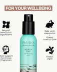 Pacifica Beach Day Hair Mist Perfume & Full Body Spray for Women - Body Mist Fragrance w/Bergamot, Orange Flower, Sandalwood, Amber, Musk & Suede Leather – Clean Beauty Alcohol-Free, Vegan 5 oz