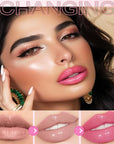 Magic Color Changing Lip Oil, 2024 New Warm Change Moisturizing Lip Gloss Hydrating Lip Oil, New Upgraded Magic Big Brush Color Changing Lip Oil Long Lasting Nourishing (Rase 04#)