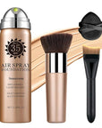Air Brush Makeup Foundation,Magic Minerals Airbrush Foundation Makeup,Silk Flawless,Buildable Coverage,Moisturizing Formula for Smooth Radiant Skin (02 Beige)