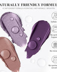 3PCS Cream Eyeshadow Stick Set,Pro Longwear Purple Eye Shadow Sticks Pencil Crayon-Grape Glam