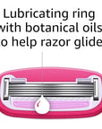Amazon Basics Women's 5 Blade FITS Razor for Women, FITS Amazon Basics FITS Handle and Venus Handles, Includes 1 FITS Handle, 2 Cartridges & 1 Shower Hanger