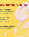 Burt’s Bees Lip Milk, Daily Lip Moisturizer, Sweet Strawberry, Vitamin Enriched Moisturizing Lip Balm with Almond Milk and Jojoba Oil, Hydrating for Softer Lips, 1 Tube, 0.34 Fl Oz