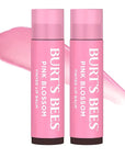 Burts Bees Tinted Lip Balm Pink Blossom; 8 Hour Moisture; Provides a Hint of Color; Nourishing Shea Butter; 100% Natural Origin; 1 Tube; 0.15 Oz. (Package May Vary)