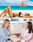 Self Tanner Brushes- Extra Large Body Makeup Brush & Back Lotion Applicator, 2 Pcs, Body, Leg and Face Kabuki Brush, Back Applicator for Self Tan, Sunscreen, Lotion, Makeup, Blend & Blur (Rose Gold)