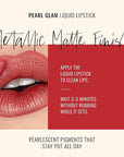 Runway Rogue Pearl Glam Long Wear Shimmer Liquid Lipstick, Metallic Soft Earthy-Red Lipstick with Gold Shimmer, ‘Day Rate’