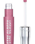 Rimmel Stay Glossy Lip Gloss Bundle - 640 All Day Seduction & 030 Cake for Breakfast, 18oz Each