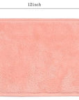Makeup Remover Cloths for Face, Eye, Lips - Reusable Makeup Remover Pads Soft Microfiber Facial Cleansing Cloths 6 x 12 inch 12 Pack (Coral)
