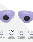 Super Sunnies Slim Flex UV Eye Protection FDA Compliant Eyeshields Individual Tanning Bed Goggles, Red Light Therapy Glasses