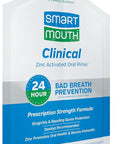 SmartMouth Clinical DDS Activated Mouthwash, Bad Breath and Bleeding Gums Support, 16 fl oz (50 Count)