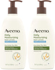 Aveeno Sheer Hydration Daily Moisturizing Fragrance-Free Lotion with Nourishing Prebiotic Oat, Fast-Absorbing Body Moisturizer for Dry Skin with Lightweight, Breathable Feel, 18 fl. oz (Pack of 2)