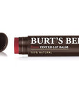 Burt's Bees 100% Natural Tinted Lip Balm, Rose with Shea Butter & Botanical Waxes – 2 Tubes