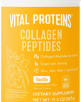 Vital Proteins Collagen Peptides Powder Vanilla - Supports Hair, Skin, Nails, Bones, Joints, Powder for Women