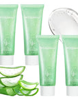 4PCS Aloe Vera Gel Moisturizer for Face,Hydrating Fast Absorbing Face Moisturizer After Sun Care,Moisturizing Long Lasting Non-Sticky Travel Size Aloe Vera Gel for Sunburn Relief