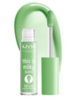 NYX PROFESSIONAL MAKEUP This Is Milky Gloss, Lip Gloss with 12 Hour Hydration, Vegan - Mint Chocolate Chip Shake (Mint Green)