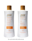 RAW SUGAR Simply Body Wash - Raw Coconut + Mango, Moisturizing & Soothing Bath & Shower Gel, Sulfate-Free, Paraben-Free & Vegan (Pack of 3)