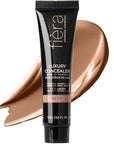 Fièra Luxury Concealer & Foundation with Anti-Aging Ingredients - Full Coverage for Dark Circles, Wrinkles, Fine Lines, and Spots, All-Day Wear For Mature Skin - Deep, 0.5 FL. OZ. / 15 ML