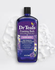 Dr Teal's Foaming Bath with Pure Epsom Salt, Sleep Blend with Melatonin, Lavender & Chamomile Essential Oils, 34 fl oz (Pack of 2)