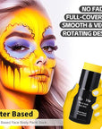 Go Ho Yellow Face Body Paint Stick,Washable Yellow Face Paint Stick,Non-toxic Full-coverage Cream Body Paint for Adults Children Halloween Cosplay SFX Makeup