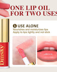 Dmsky Hydrating Lip Gloss Set 6 Pack, Tinted Lip Oil For A High-shine Finish, Nourishing Lip Plumper Gloss with Vitamin E, Non-Sticky and Vegan Color Lip Glow Oil
