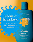 Tanning Club - Everyday Sunscreen - SPF 30 Lightweight Sunblock Lotion for Face and Body - Hyaluronic Acid, Aloe, and Coconut Oil - Water and Sweat Resistant (80 Minutes) - 150 ml