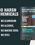 Every Man Jack Men's Pro Deodorant - 48-Hour Odor Defense Blend - Aluminum Free - Contains Postbiotics, Tapioca Stach & Oat Powder - Coconut + Vanilla Scent - 2.6 oz (1 Pack)