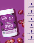 Ultima Replenisher Daily Electrolyte Drink Mix – Grape, 90 Servings – Hydration Powder with 6 Key Electrolytes & Trace Minerals – Keto Friendly, Vegan, Non- GMO & Sugar-Free Electrolyte Powder
