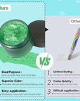 Green Hair Color Wax - Temporary & Washable Hair Styling Mud Gel for Men, Women, Kids,For Halloween, Cosplay, Party, Crazy Hair Day & Children's Day