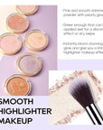 Baked Highlighter Powder Palette, Makeup Highlighter Powder Palette Moonlight White