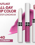 COVERGIRL Outlast All-Day, 040 Jazzberry, Lip Color, 24-Hour Wear, Hydrating Balm, Kiss-Proof, Moisturizing, Vegan Formula, 0.07oz/0.08oz