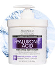 Advanced Clinicals Hyaluronic Acid Moisturizer Body Cream W/Vitamin E | Hydrating Cream & Body Lotion For Women & Men To Help Improve Look of Wrinkles, Dry Skin, Crepey Looking Skin, 16 Ounce
