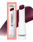 Honest Beauty Moisturizing Vegan Tinted Lip Balm | Antioxidant-rich Acai Extracts + Avocado Oil | Paraben Free + Cruelty Free | Plum Drop