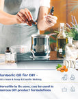 HIQILI 100ML Turmeric Oil for Face Skin Care, Aromatherapy,100% Pure, Use After Dilution- 3.38 Fl Oz