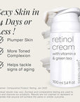 poppy austin Retinol Cream for Face 3.4OZ, High-Strength Retinol Night Cream - Cruelty Free Wrinkle Cream - Anti Aging Eye Cream For Face & Body