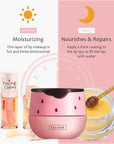2PCS Strawberry Lip Balm Honey Pot Exfoliator