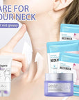 2PCS Neck Firming Cream and Neck Mask Set,Non-greasy Tighten Lift Firming Face Cream Skincare Moisturizer, 3 Pieces Deep Moisturizing Masks for Tightening, All Skin Type, 5 Pack