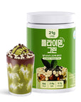 GreenTea Matcha Protein Shake, With Crunchy Protein Balls, Protein Smoothie Powder - 21g Protein, Low Sugar, Keto-Friendly Meal Replacement Shake, 22.22oz, 14 Servings, 14 Servings (1 X 22.22oz)