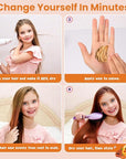 Temporary Orange Hair Color Wax for Kids, Women, Men - Washable Styling Mud, Instant Coloring Gel Cream for Girls, Boys, Teens - DIY Dye for Cosplay, Halloween, Children's Day