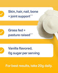 Vital Proteins Collagen Peptides Powder Vanilla - Supports Hair, Skin, Nails, Bones, Joints, Powder for Women