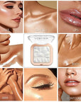 4 Colors Diamond Shimmering Powder, High Glossy Face Highlighter Eyeshadow
