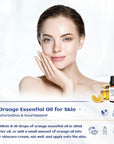 HIQILI Sweet Orange Essential Oil,100% Pure Natural for Diffuser, Aromatherapy-10ml