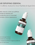 Advanced Clinicals Puffy Eye Under Eye Serum | Visible Anti Aging Brightening Vitamin C + Caffeine Serum Helps Improve Look Of Puffiness, Fine Lines, Dark Circles, & Uneven Skin Tone, 2-Pack