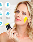 Go Ho Yellow Face Body Paint Stick,Washable Yellow Face Paint Stick,Non-toxic Full-coverage Cream Body Paint for Adults Children Halloween Cosplay SFX Makeup