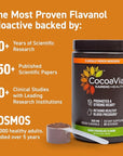 CocoaVia Cardio Health Cocoa Powder, 30 Servings, 500mg Cocoa Flavanols, Support Heart Health, Boost Nitric Oxide, Improve Circulation, Energy, Preworkout, Vegan, Dark Chocolate Cacao