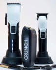 Supreme Trimmer 3-in-1 Barber Bundle | 2Spee Clipper, 2Spee Trimmer & Crunch Foil Shaver | Professional Beard Trimmer Men’s Hair Clipper Kit | White