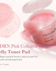 medicube Salmon DNA PDRN Pink Collagen Jelly Pad | Korean Gel Toner Pads with Niacinamide, Madecassoside, Retinol | Soothing, Radiance & Uneven Skin Tone | Korean Skin Care | 70Pads