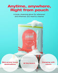 Exfoliating bubble body scrub wash